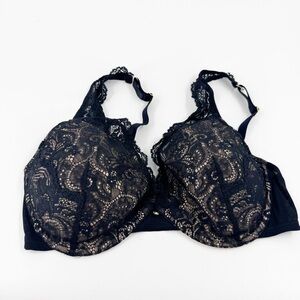 ✅ Thirdlove‎ 24/7 Lace Balconette T-Shirt Bra 36E Black